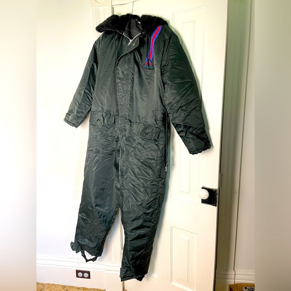 Mens vintage snowmobile suit
